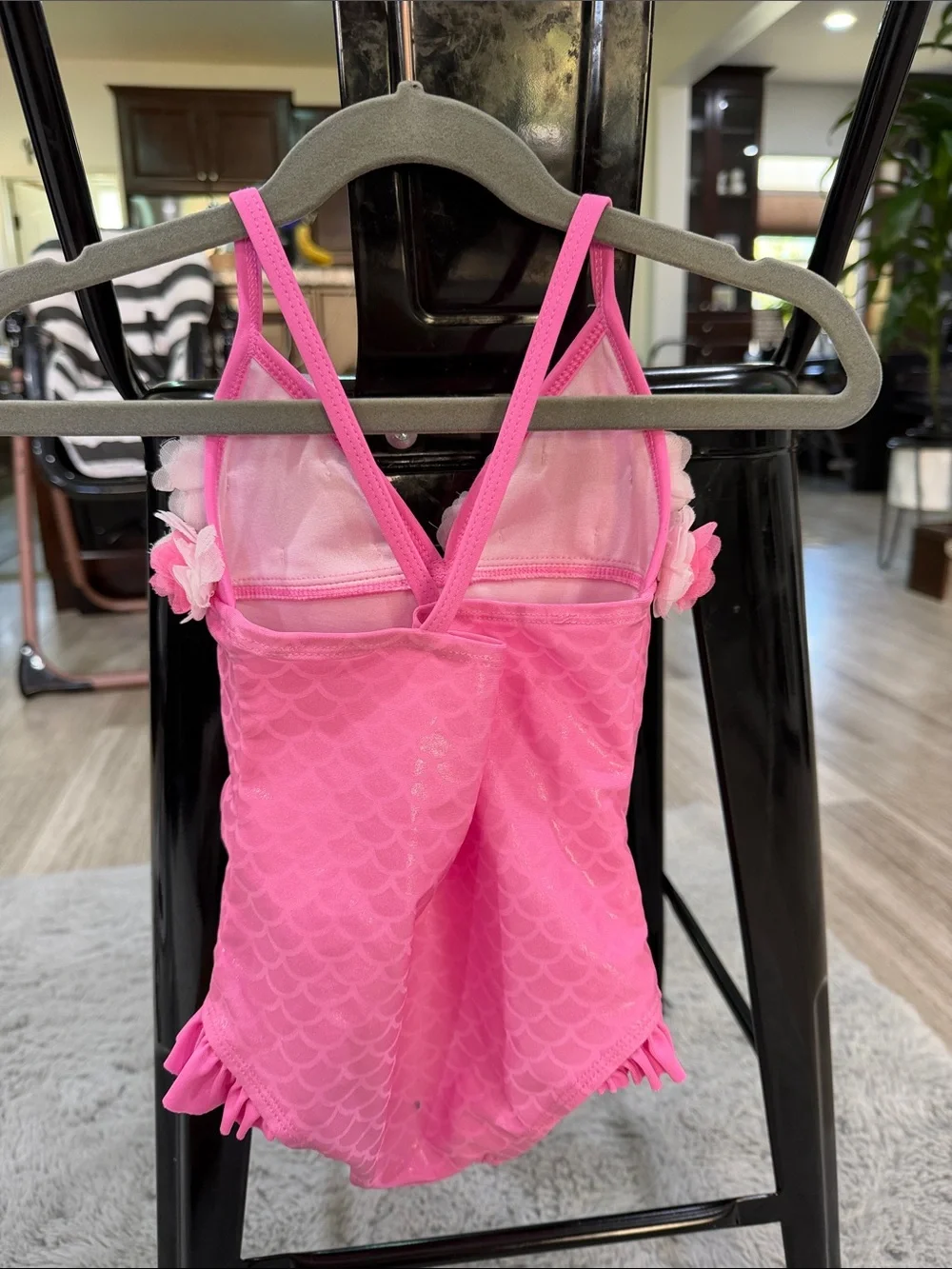 Floatimini Bright Pink Floral-Appliqué One-Piece Swimsuit